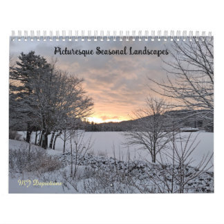 Calendrier de paysages saisonniers pittoresques
