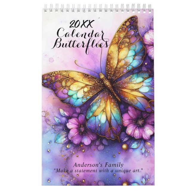 Calendrier de peinture des papillons (Protection)