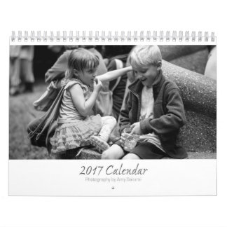 Calendrier de photo du monochrome d'Amy 2017