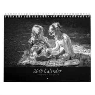 Calendrier de photo du monochrome d'Amy 2018
