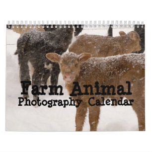 Calendrier de photographie d'animal de ferme