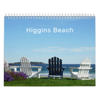 Calendrier de photographie de Higgins Beach Maine 