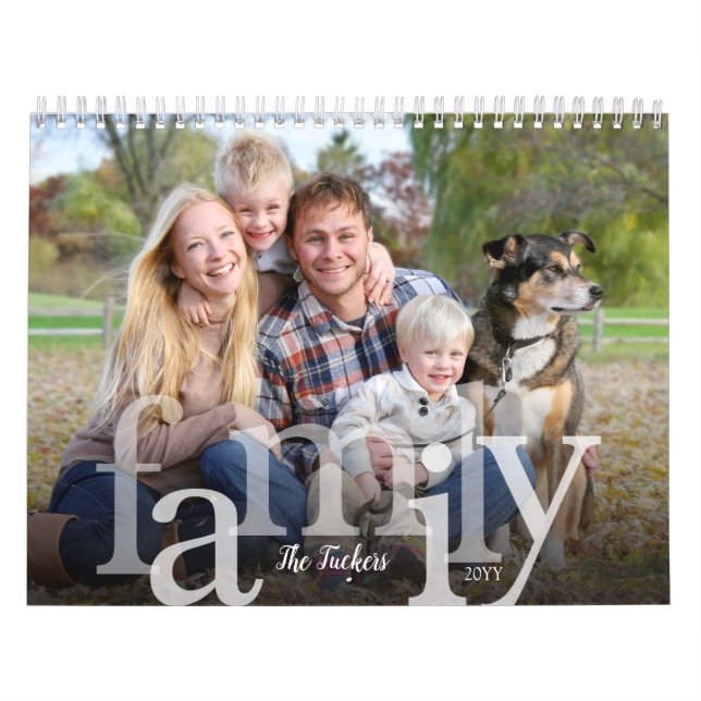 Calendrier de photos de famille de superposition s (Protection)