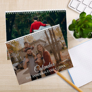 Calendrier de photos de famille personnalisé 2026 