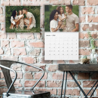 Calendrier de photos de famille personnalisé 2026 