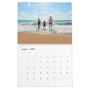 Calendrier de photos de famille personnalisé avec 