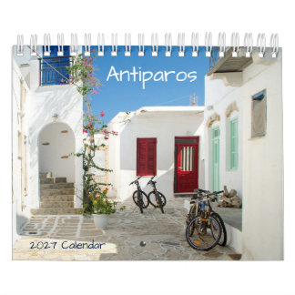 Calendrier de photos de l'île grecque d'Antiparos