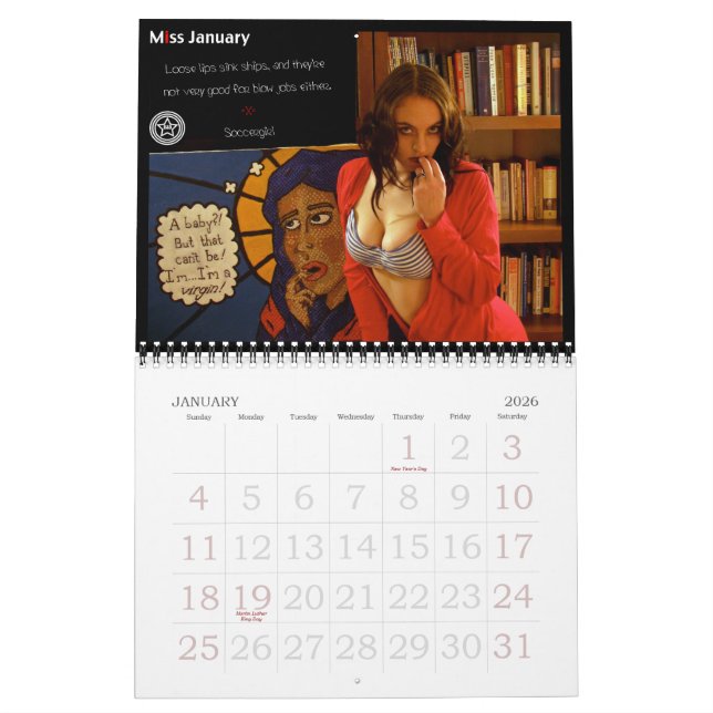 Calendrier de pin-up de D&D (Jan 2026)