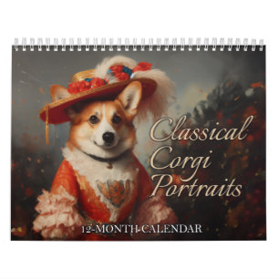 Calendrier de Portraits de Corgi Classiques