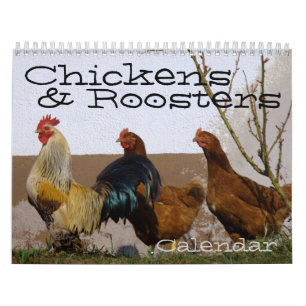 Calendrier de poulets et de coqs