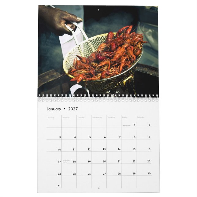 Calendrier de quartier français (Jan 2027)