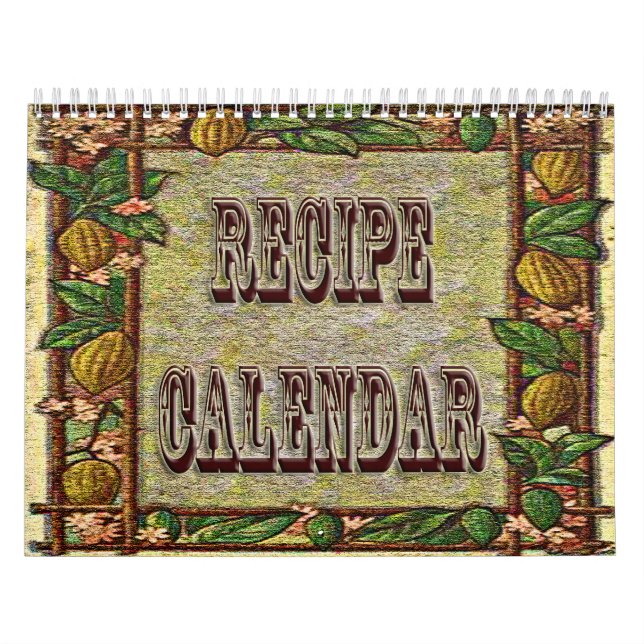 Calendrier de recette de 12 mois 20XX (Protection)