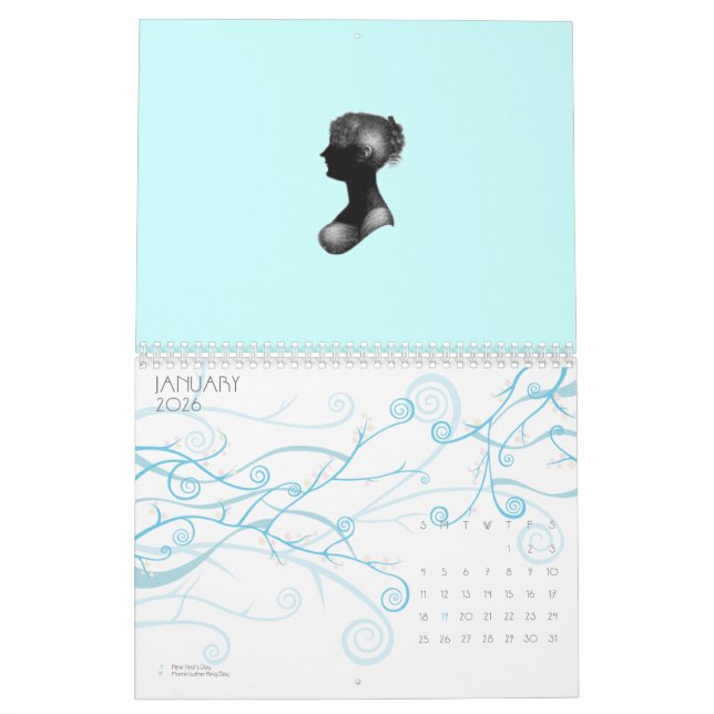 Calendrier de Regency Angleterre (Jan 2026)