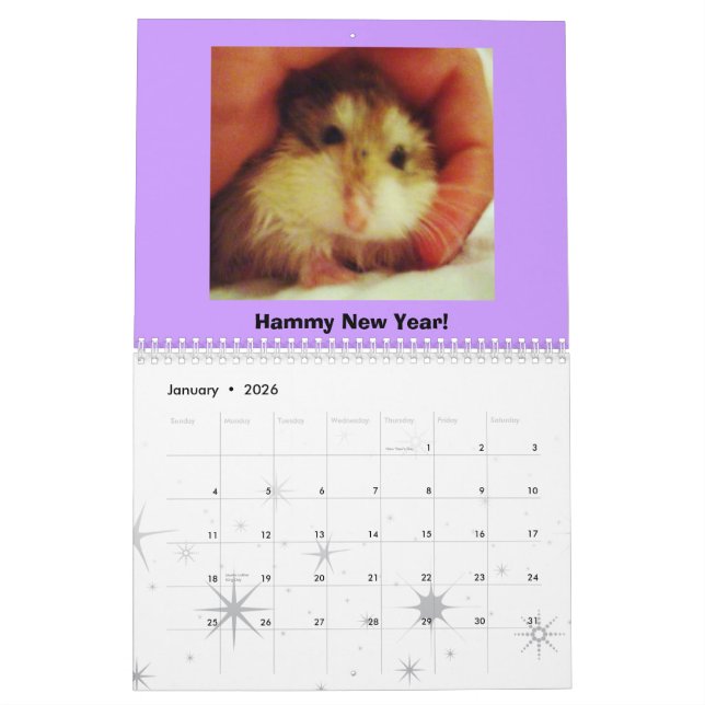 Calendrier de Roborovski 2011 (Jan 2026)