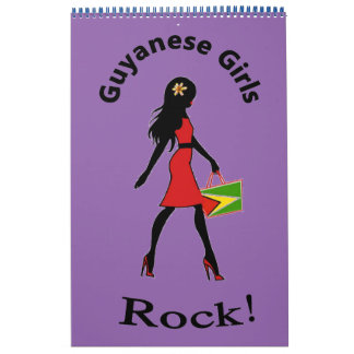 Calendrier de rock des filles guyanaises