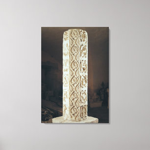 Calendrier de Saison', pillar depicting the Canvas Print