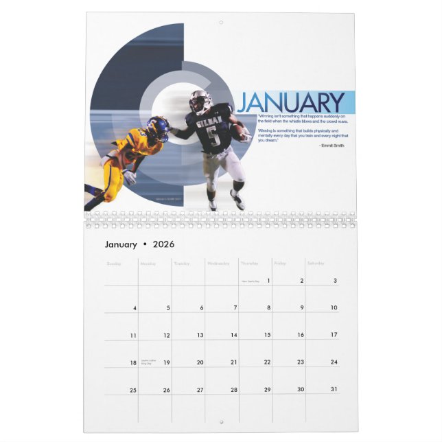 Calendrier de sports d'OTBS 2013 (Jan 2026)
