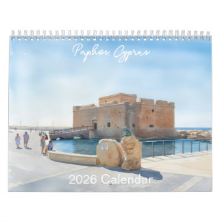 Calendrier de style aquarelle de Paphos par Paphos