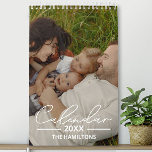 Calendrier de style chic avec photo personnalisée
