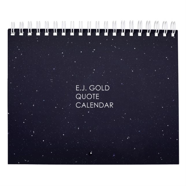 Calendrier de Tableau de citation d'or d'E.J (Protection)