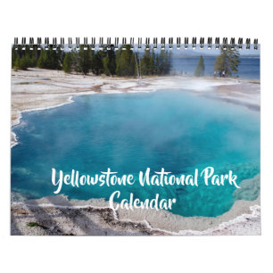 Calendrier de taille moyenne du parc de Yellowston