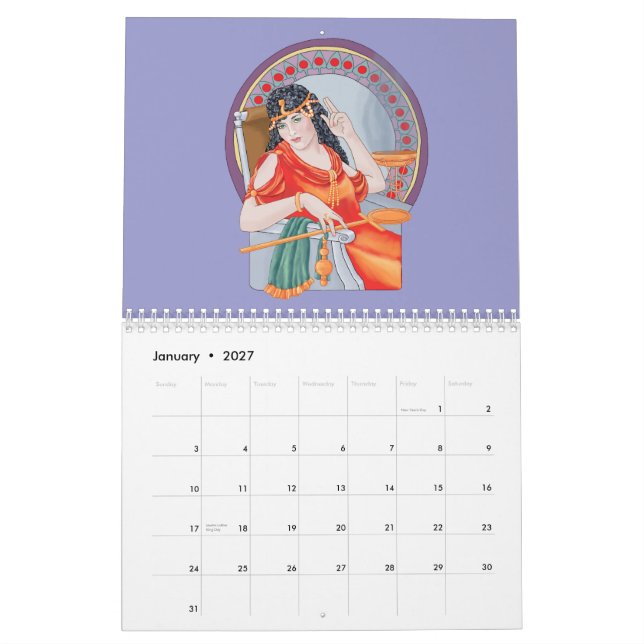 Calendrier de tarot (Jan 2027)