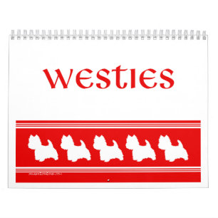 CALENDRIER de Terrier blanc de montagne