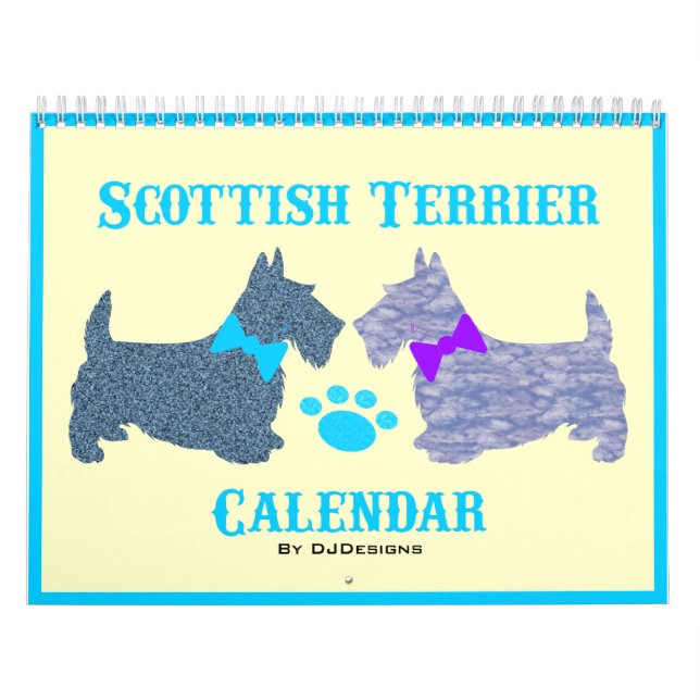 Calendrier de Terrier d'écossais (Protection)