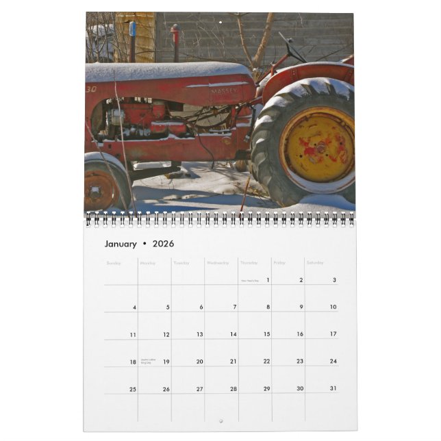 Calendrier de tracteur : Tracteurs colorés (2013) (Jan 2026)