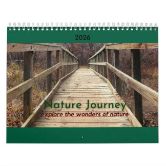 Calendrier de voyage dans la nature