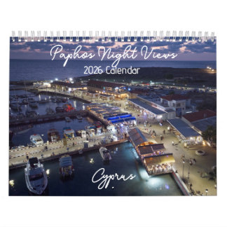 Calendrier de vues nocturnes de Paphos 2026 par Pa