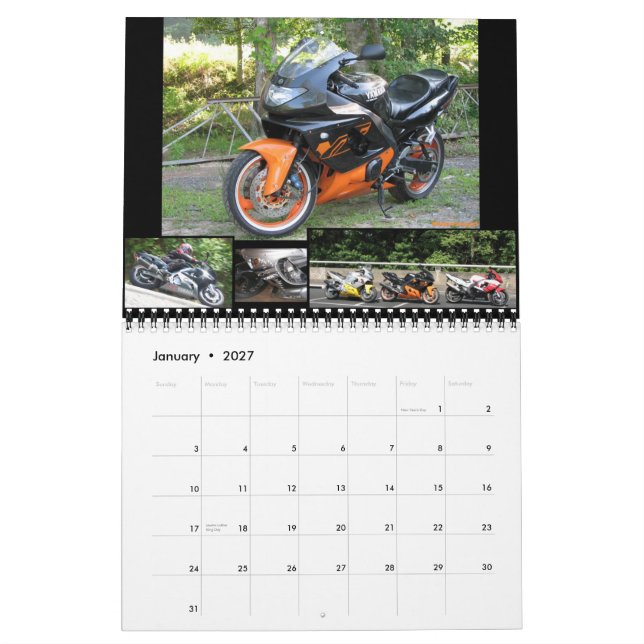 calendrier de YZF600R.com 08-09 (Jan 2027)