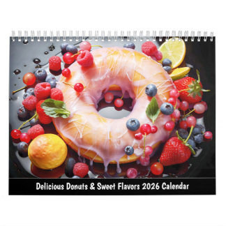 Calendrier Delicious Donuts & Sweet Flavors 2026 Calendar