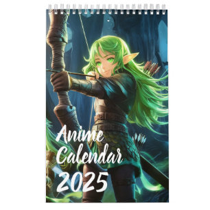 Calendrier des 12 mois de la fille Anime