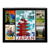 Calendrier des affiches Vintage voyage