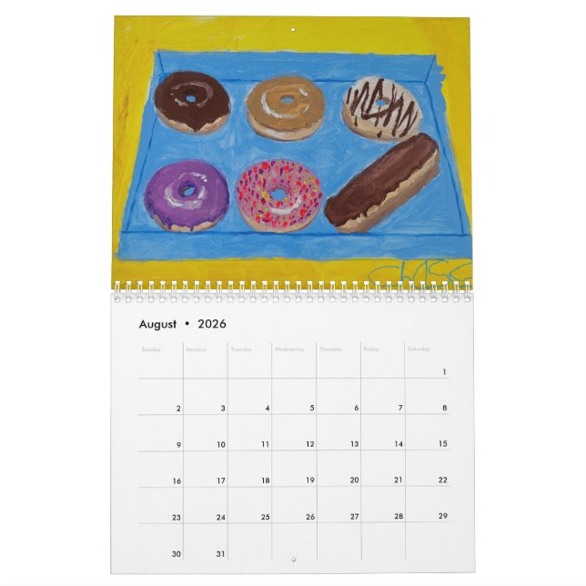 Calendrier des aliments favoris (Aug 2026)