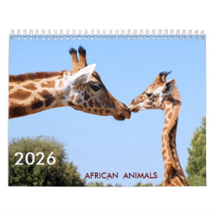 Calendrier des animaux africains