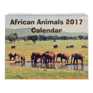 Calendrier des animaux africains