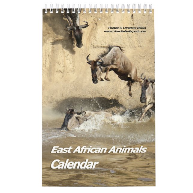Calendrier des animaux d'Afrique de l'Est (une pag (Protection)