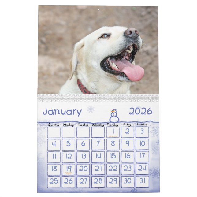 calendrier des animaux familiers 2012 (Jan 2026)