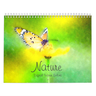 Calendrier des aquarelles numériques Nature