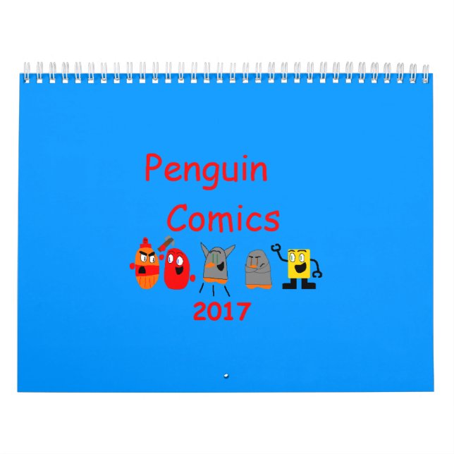 Calendrier des bandes dessinées Penguin 2017 (Protection)
