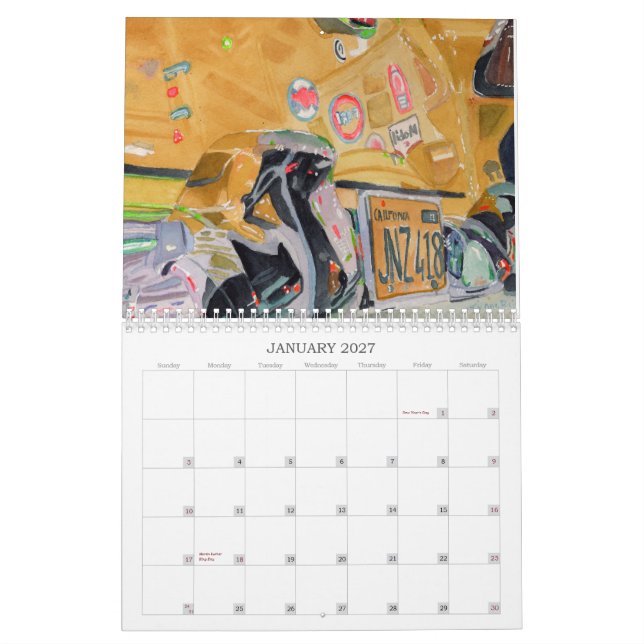 Calendrier des beaux-arts 2024 (Jan 2027)