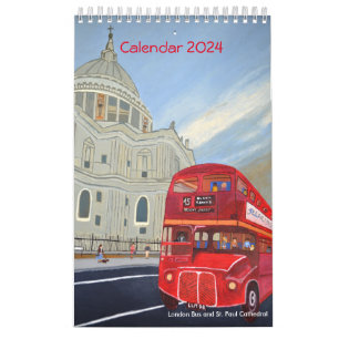 Calendrier des bus de Londres 2024
