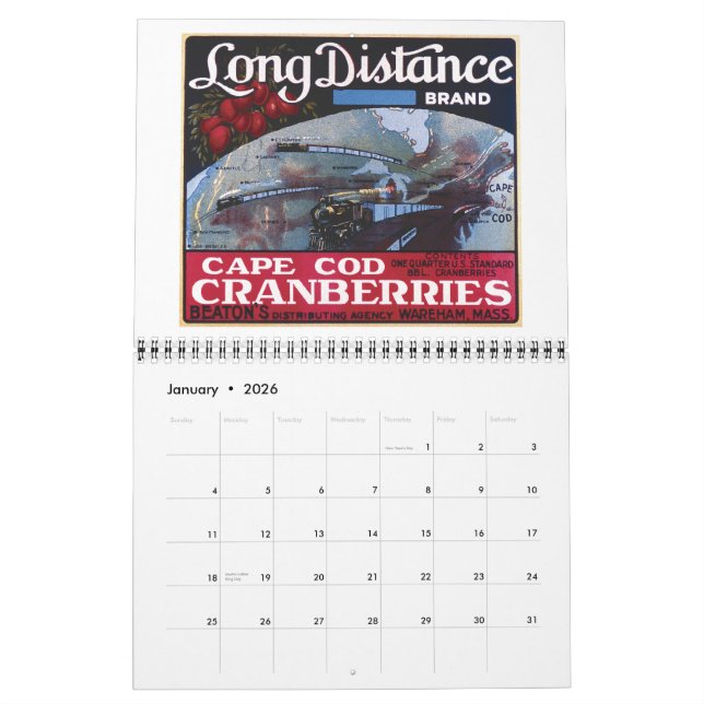 Calendrier des canneberges 2011 (Jan 2026)