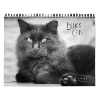 Calendrier des chats noirs