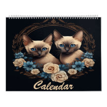 Calendrier des chats siamois