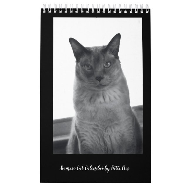 Calendrier des chats siamois (Dos)