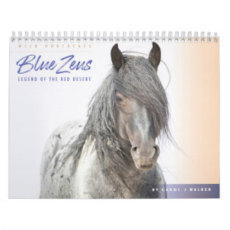 Calendrier des Chevaux sauvages de Zeus bleu