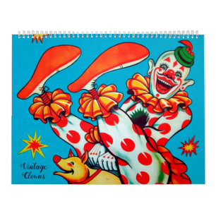 Calendrier des clowns Déplaisants vintages